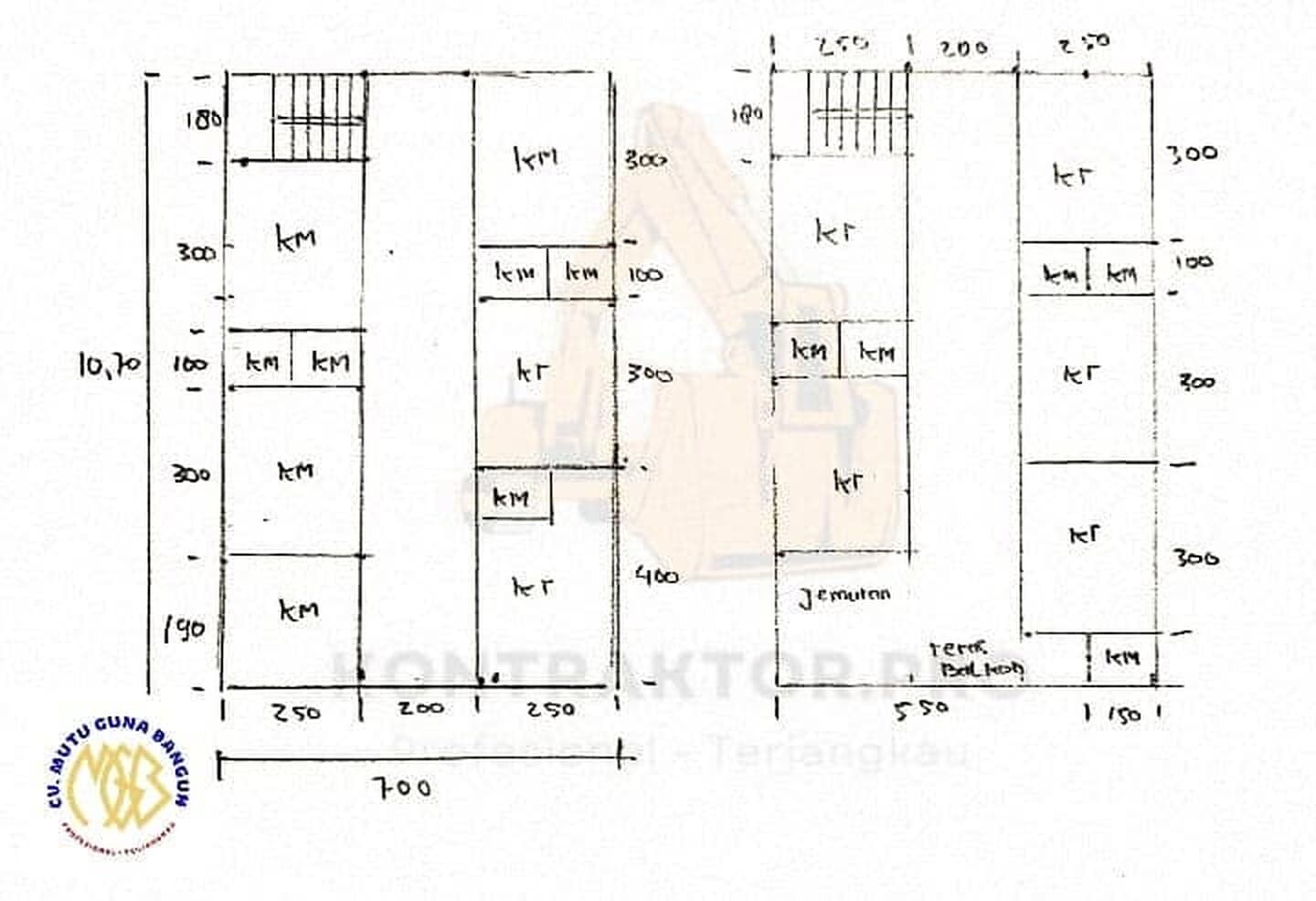 Gambar kerja denah rumah